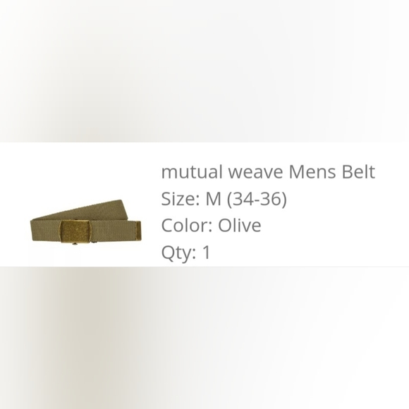 NWT Weave Belt -Olive - Picture 5 of 5